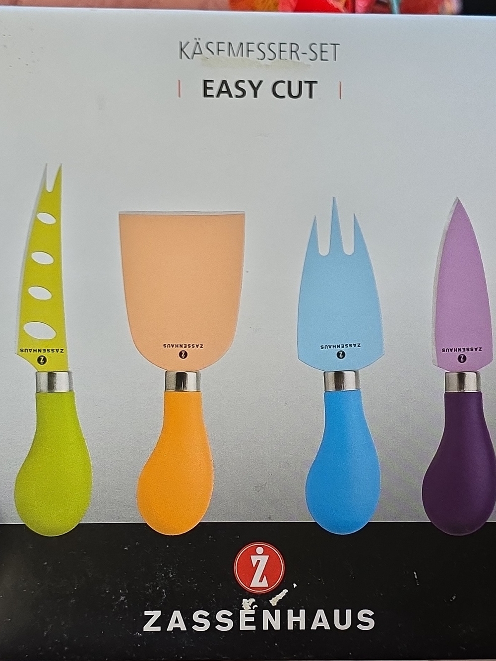Easy Cut Cheese Knife Set — Multicolor